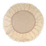 Max European Round Cabinet Hood Dust Cover Embroidered Dustproof Ornament Brown