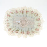 Max Lace Napkin Towel Paper Tissue Pocket Box Cover Storage Bag Light Green