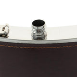 Max Drinks Whiskey Alcohol Stainless Steel Pocket Hip Flask 12.2x9cmx2.1cm-7oz
