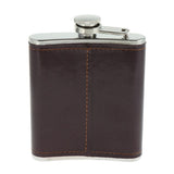 Max Drinks Whiskey Alcohol Stainless Steel Pocket Hip Flask 12.2x9cmx2.1cm-7oz
