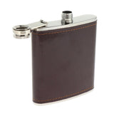 Max Drinks Whiskey Alcohol Stainless Steel Pocket Hip Flask 12.2x9cmx2.1cm-7oz