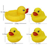 Maxbell 4x Children Bath Time Toy Yellow Baby Bathing Toys Squeaky Floating Ducks