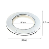 Max 90 Pack Eyelet Curtain Rings Decorative Drapery Rings Curtain Accessories Silver