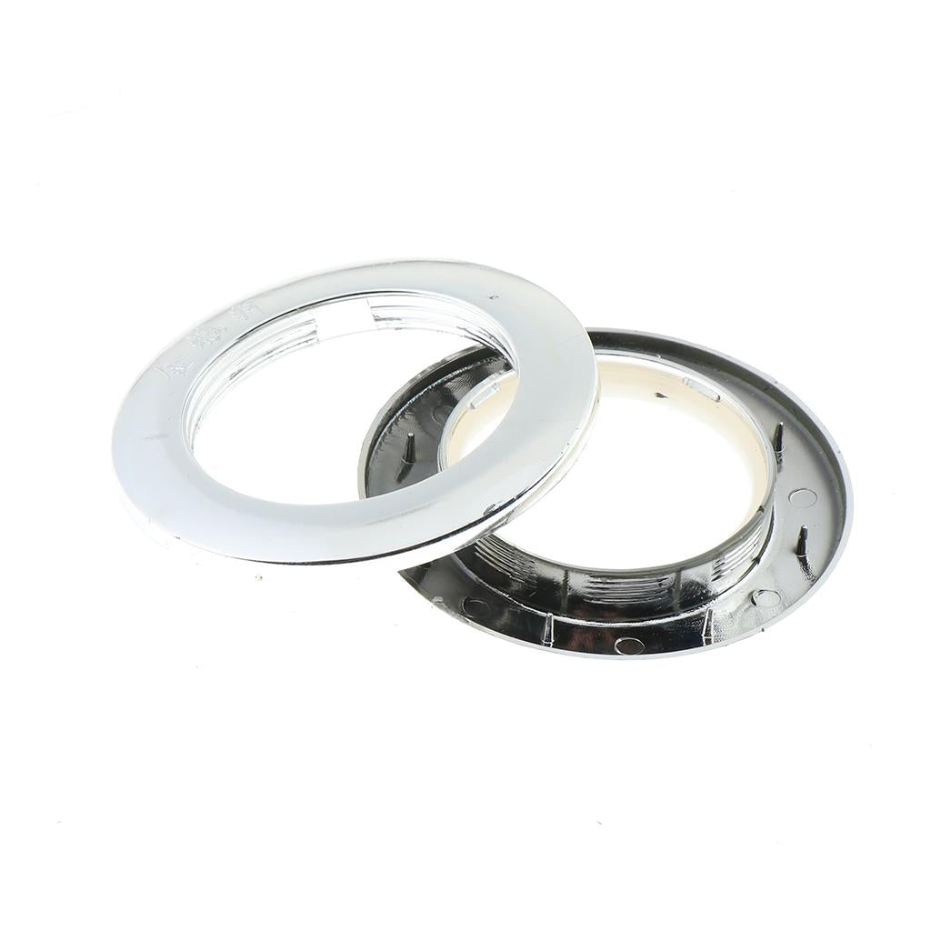 Max 90 Pack Eyelet Curtain Rings Decorative Drapery Rings Curtain Accessories Silver