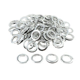 Max 90 Pack Eyelet Curtain Rings Decorative Drapery Rings Curtain Accessories Silver
