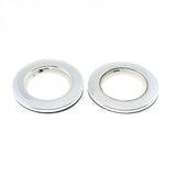 Max 90 Pack Eyelet Curtain Rings Decorative Drapery Rings Curtain Accessories Silver