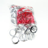 Max 90 Pack Eyelet Curtain Rings Decorative Drapery Rings Curtain Accessories Silver