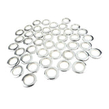 Max 90 Pack Eyelet Curtain Rings Decorative Drapery Rings Curtain Accessories Silver