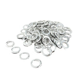 Max 90 Pack Eyelet Curtain Rings Decorative Drapery Rings Curtain Accessories Silver