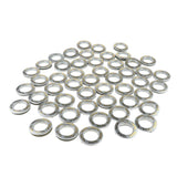 Max Curtain Rings 66mm for Bathroom Shower and Outdoor Activities Silver