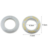 Max Curtain Rings 66mm for Bathroom Shower and Outdoor Activities Silver