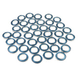 Max 40Pcs Curtain Rings Sewing Curtains Drapery Blinds Decoration Blue
