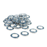 Max 40Pcs Curtain Rings Sewing Curtains Drapery Blinds Decoration Blue