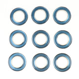 Max 40Pcs Curtain Rings Sewing Curtains Drapery Blinds Decoration Blue