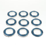 Max 40Pcs Curtain Rings Sewing Curtains Drapery Blinds Decoration Blue