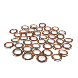 Max 40Pcs Curtain Rings Sewing Curtains Drapery Blinds Decoration Gold