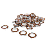 Max 40Pcs Curtain Rings Sewing Curtains Drapery Blinds Decoration Gold