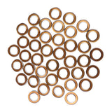 Max 40Pcs Curtain Rings Sewing Curtains Drapery Blinds Decoration Gold