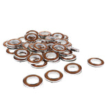 Max 40Pcs Curtain Rings Sewing Curtains Drapery Blinds Decoration Gold