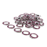 Max 40Pcs Curtain Rings Sewing Curtains Drapery Blinds Decoration Purple