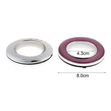 Max 40Pcs Curtain Rings Sewing Curtains Drapery Blinds Decoration Purple