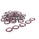 Max 40Pcs Curtain Rings Sewing Curtains Drapery Blinds Decoration Purple