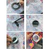 Max 40Pcs Curtain Rings Sewing Curtains Drapery Blinds Decoration Purple