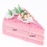6 Pcs Realistic Artificial Cake Fake Cake Model Home Decoration Pink