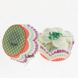 Max 6 Pieces Simulation Cup Cake Model PU Early Childhood Education Prop Green