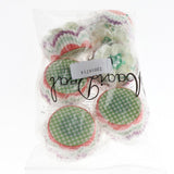 Max 6 Pieces Simulation Cup Cake Model PU Early Childhood Education Prop Green