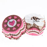 Max 6 Pieces Simulation Cup Cake Model PU Early Childhood Education Prop Brown