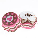Max 6 Pieces Simulation Cup Cake Model PU Early Childhood Education Prop Brown