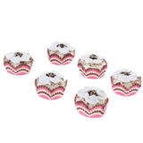 Max 6 Pieces Simulation Cup Cake Model PU Early Childhood Education Prop Brown