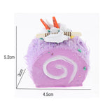 Max Artificial Fake Food Swiss Roll  Purple