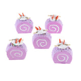Max Artificial Fake Food Swiss Roll  Purple