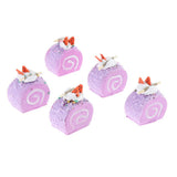 Max Artificial Fake Food Swiss Roll  Purple