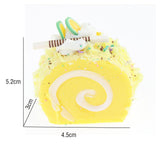 Max Artificial Fake Food Swiss Roll  Yellow