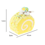 Max Artificial Fake Food Swiss Roll  Yellow