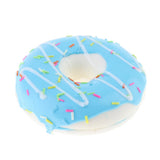 Max Realistic Artificial Donut Fake Lifelike Simulated Doughnut Decor Blue