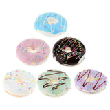 Max Realistic Artificial Donut Fake Lifelike Simulated Doughnut Decor Blue