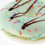 Max Realistic Artificial Donut Fake Lifelike Simulated Doughnut Decor Green