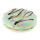 Max Realistic Artificial Donut Fake Lifelike Simulated Doughnut Decor Green