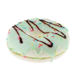 Max Realistic Artificial Donut Fake Lifelike Simulated Doughnut Decor Green