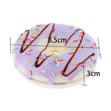 Max Realistic Artificial Donut Fake Lifelike Simulated Doughnut Decor Purple