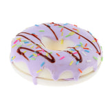 Max Realistic Artificial Donut Fake Lifelike Simulated Doughnut Decor Purple