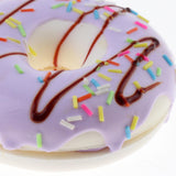 Max Realistic Artificial Donut Fake Lifelike Simulated Doughnut Decor Purple