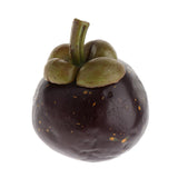 Max Realistic Fake Fruit Artificial Mangosteen kitchen Display ornament Style B