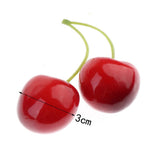 Max Colorful Simulation Fruit Cherry 20 Capsules  Large Double Red