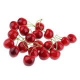 Max Colorful Simulation Fruit Cherry 20 Capsules  Large Double Red