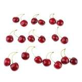 Max Colorful Simulation Fruit Cherry 20 Capsules  Large Double Black